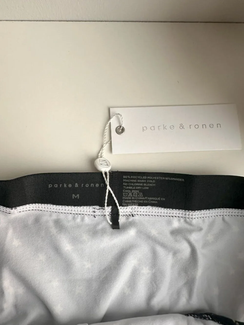 Parke & Ronen - Print Low Rise Brief - Black Galileo (M)